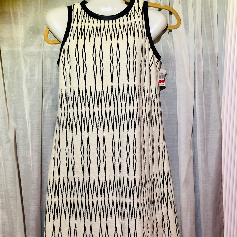 Mini Dress Black and White Size XS NWT